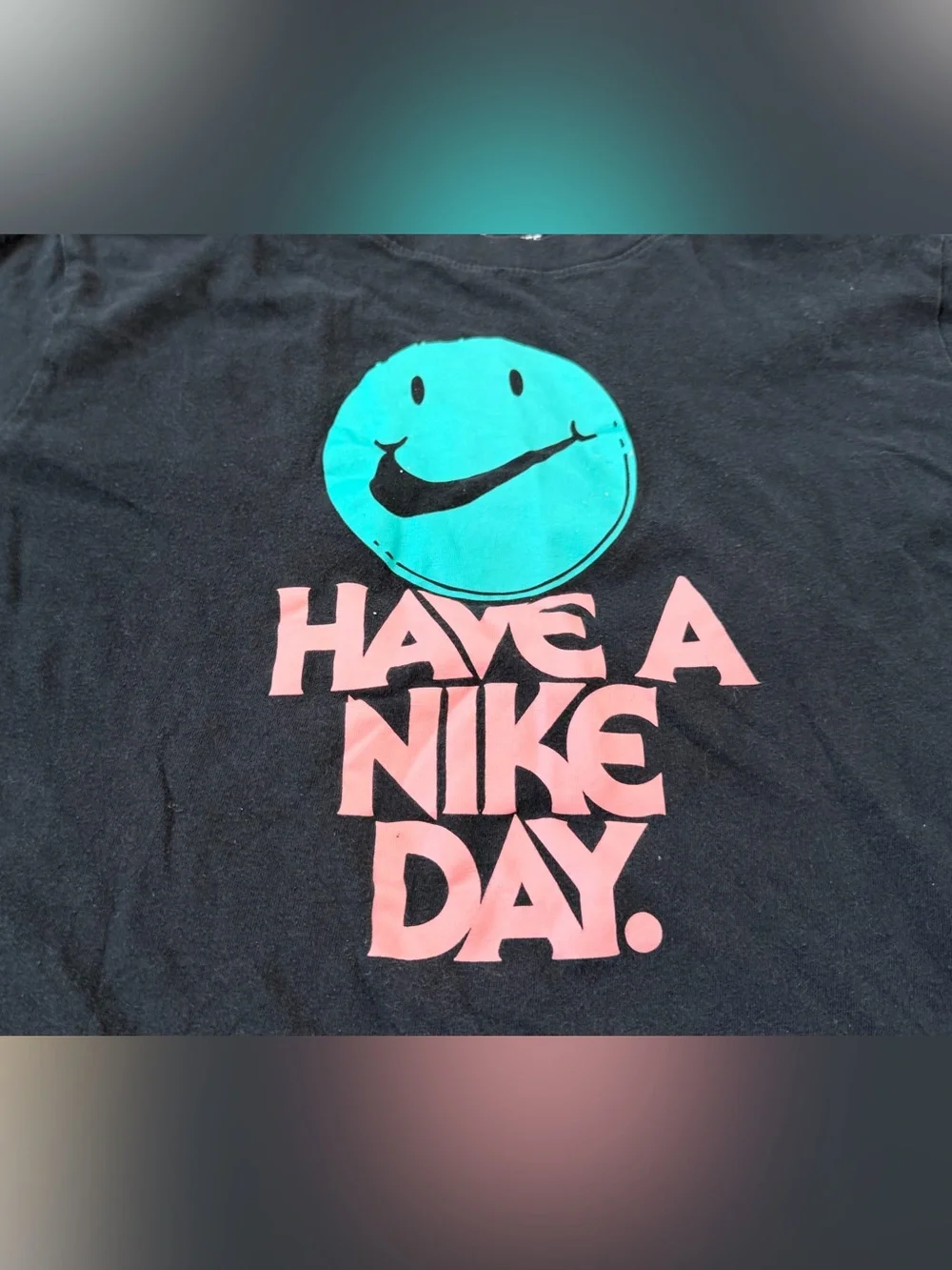 Nike Youth Short Sleeve T-Shirt, Black, Size XL, “Have A Nike Day”